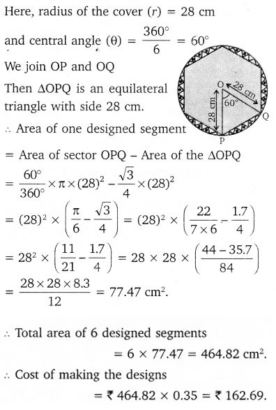 Areas Related To Circles Class 10 Maths NCERT Solutions Ex 12.2 PDF Q13
